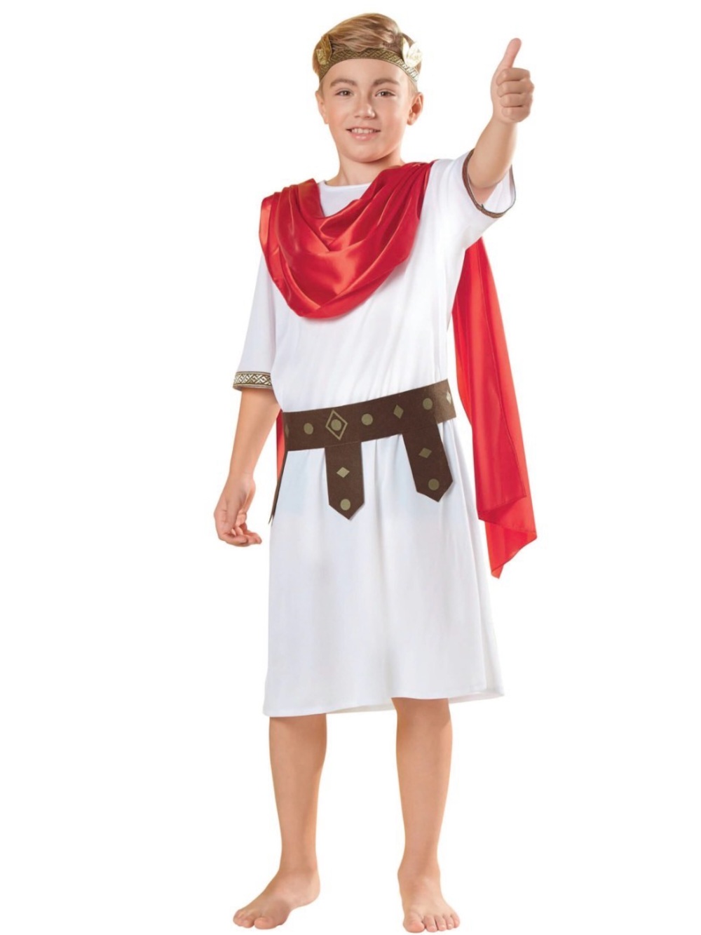 Northlight Roman Caesar Children Halloween Boy Costume - Large - 7-9